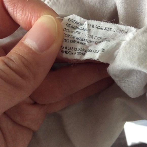 Club Monaco Metallic Polka Dot Silk Blend Skirt - Picture 5 of 5